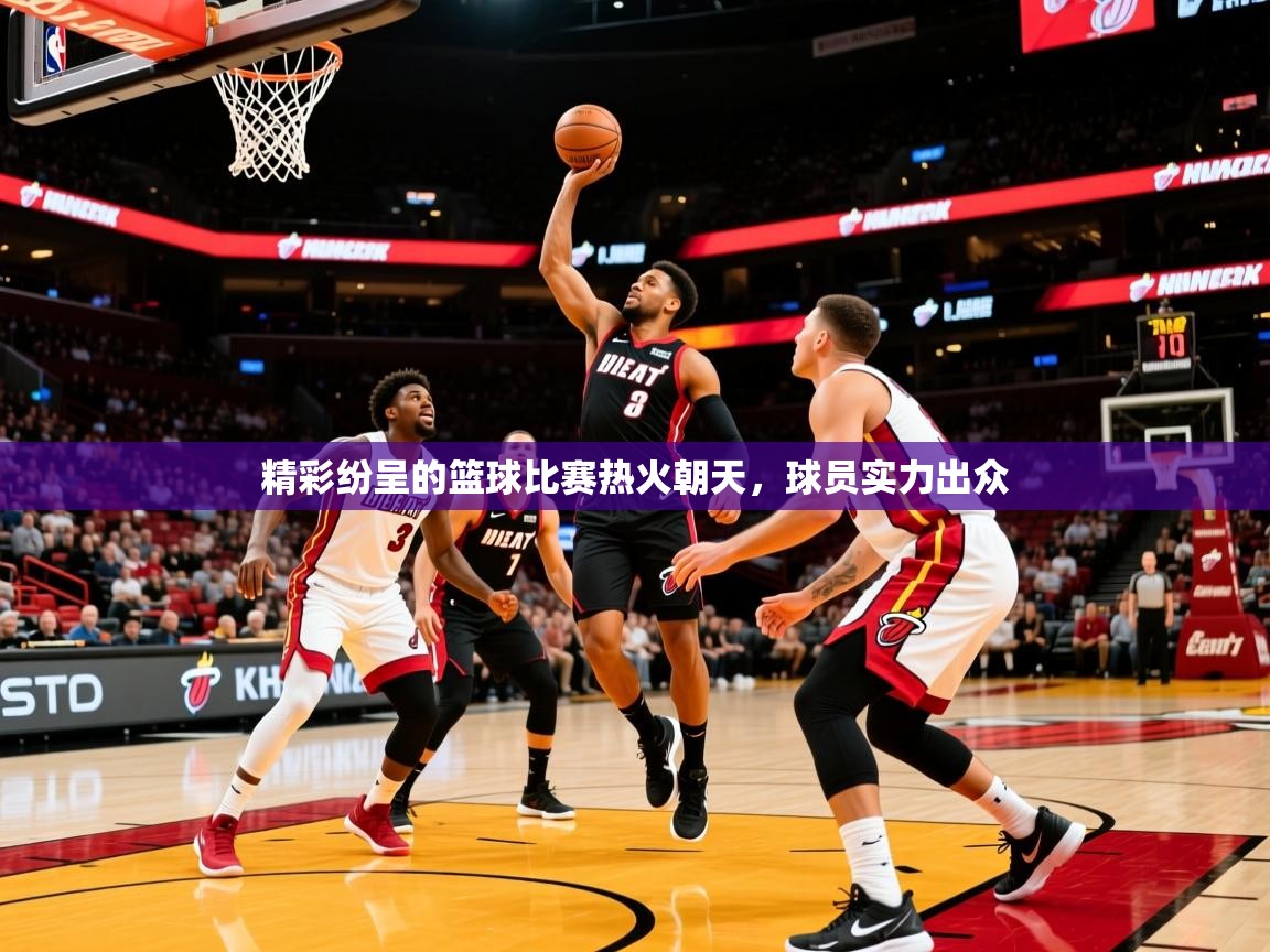 精彩纷呈的篮球比赛热火朝天，球员实力出众