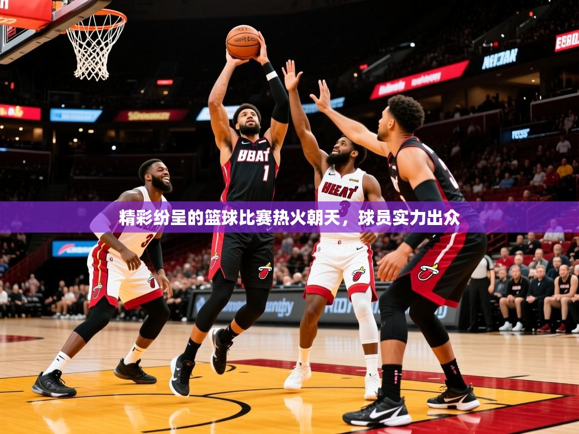 精彩纷呈的篮球比赛热火朝天，球员实力出众